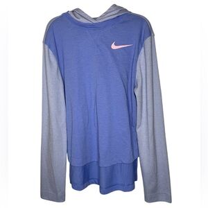 Nike Girls Hooded Long Sleeve Jersey-Size Small